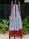 Dupatta- Blue & White Cotton Printed