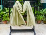 Dupatta- Green Embroidered Cotton Silk