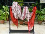 Dupatta- White Cotton  Owl Prints