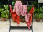 Dupatta- Red & White Cotton Prints
