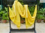 Dupatta- Yellow Cotton Printed