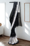 Black & White Mull Cotton Sari