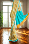 Floral Print Mull Cotton Sari