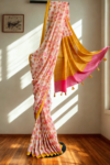 Baby Pink Mull Cotton Sari