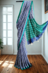 Blue Mull Cotton Sari