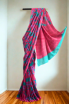 Pastel Red Mull Cotton Sari