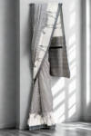 Zebra Print Black Mull Cotton Sari