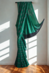 Green Mull Cotton Jaguar Sari
